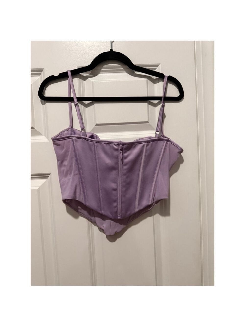 House of CB Lavender Corset Crop Top L - Picture 5 of 5